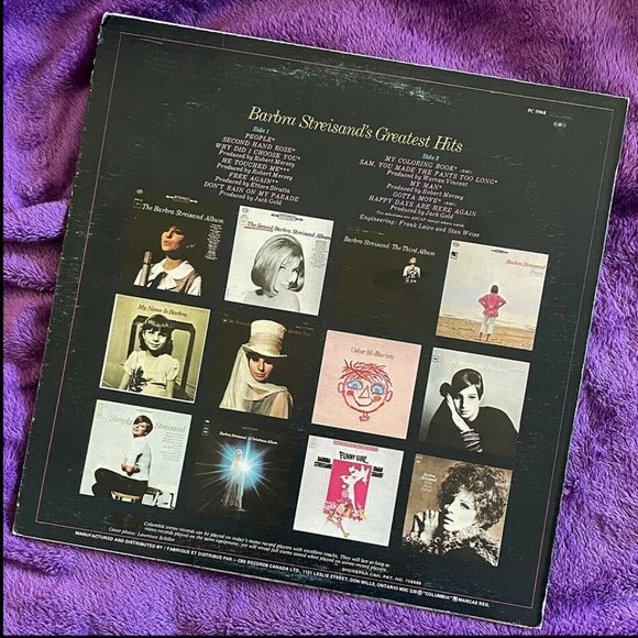 Barbra Streisand’s Greatest Hits  12” Record Album  1977 Canada Ed. 45Yrs!  RARE - Picture 2 of 7